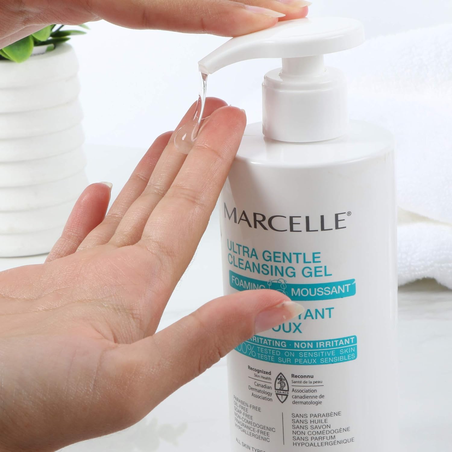marcelle ultra gentle cleansing gel foaming