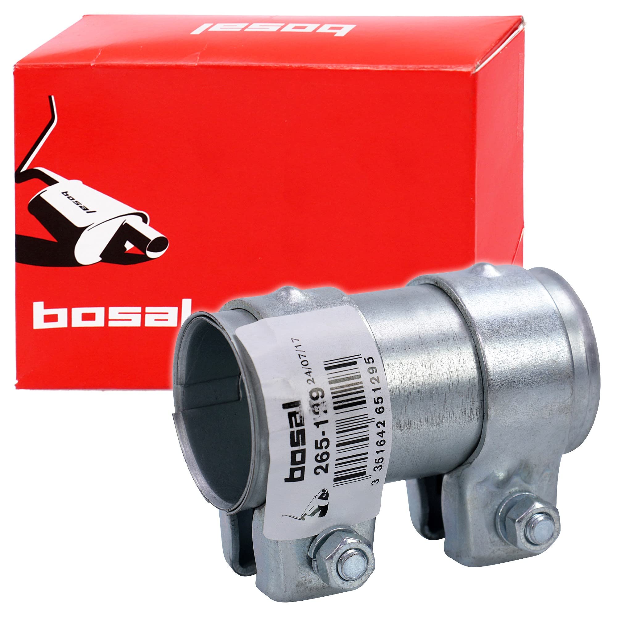Bosal 265-129 Pipe connector, exhaust system, Silver