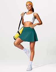 SANTINY 14" Tennis Skirt Golf Skorts with Pockets