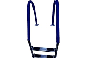 FibroPool Swimming Pool Ladder Cover - Neoprene Comfort Grip - Slip and Heat Resistant for Railing - 2 Pack, Blue