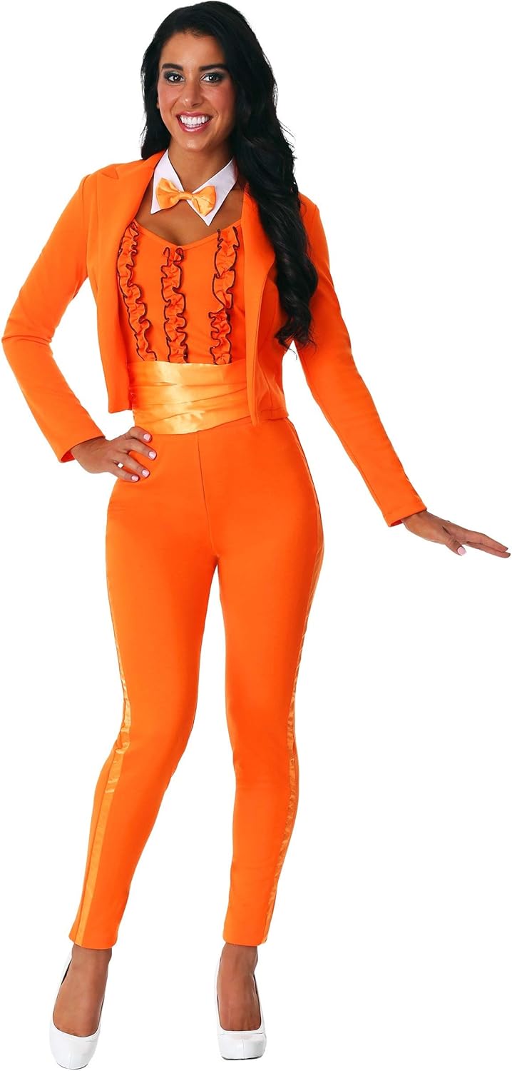 Fun Costumes Adult Female Orange Tuxedo Costume Clothing