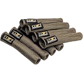 Design Engineering Titanium Protect-A-Boot 6" Carbon Look Plug Boot 8-Pack | Spark Plug Boot Heat Shield | Basalt Lava Rock | 1800F | Carbon Fiber Look | Plug Wire Sleeve | Race Marine Powersports