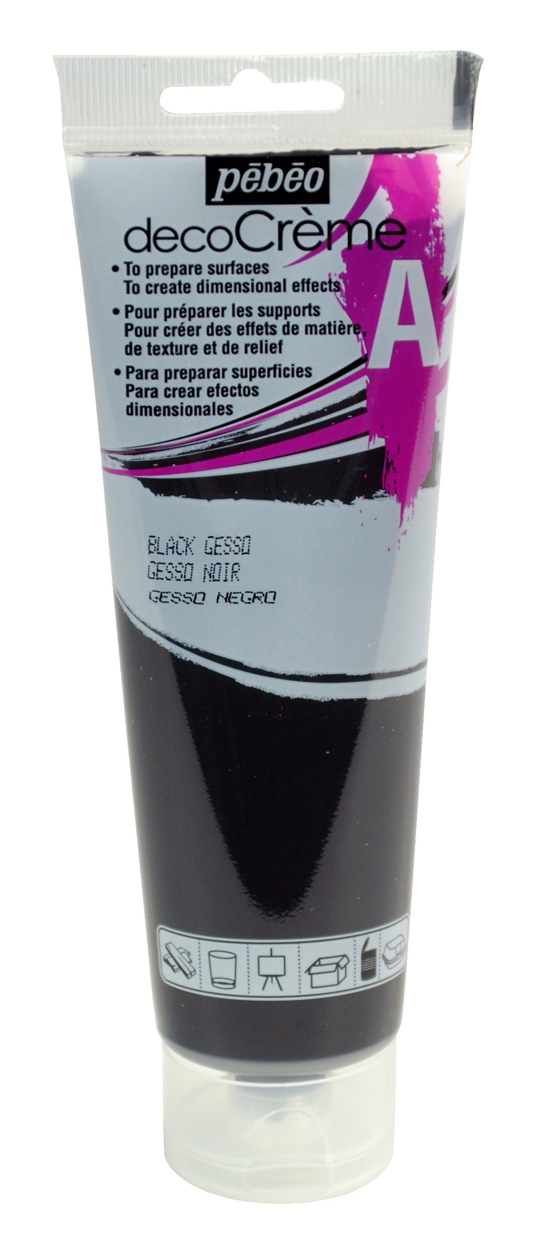 Pebeo Deco Auxiliary, High Coverage Black Primer