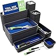 Vexercisehoop Tool Box Organizer, Tool Drawer Organizer Tray Divider, Toolbox Organization, Garage Tool Organizers and Storage, Tool Box Accessories for Rolling Tool Chest Cabinet (Blue (47PCS))