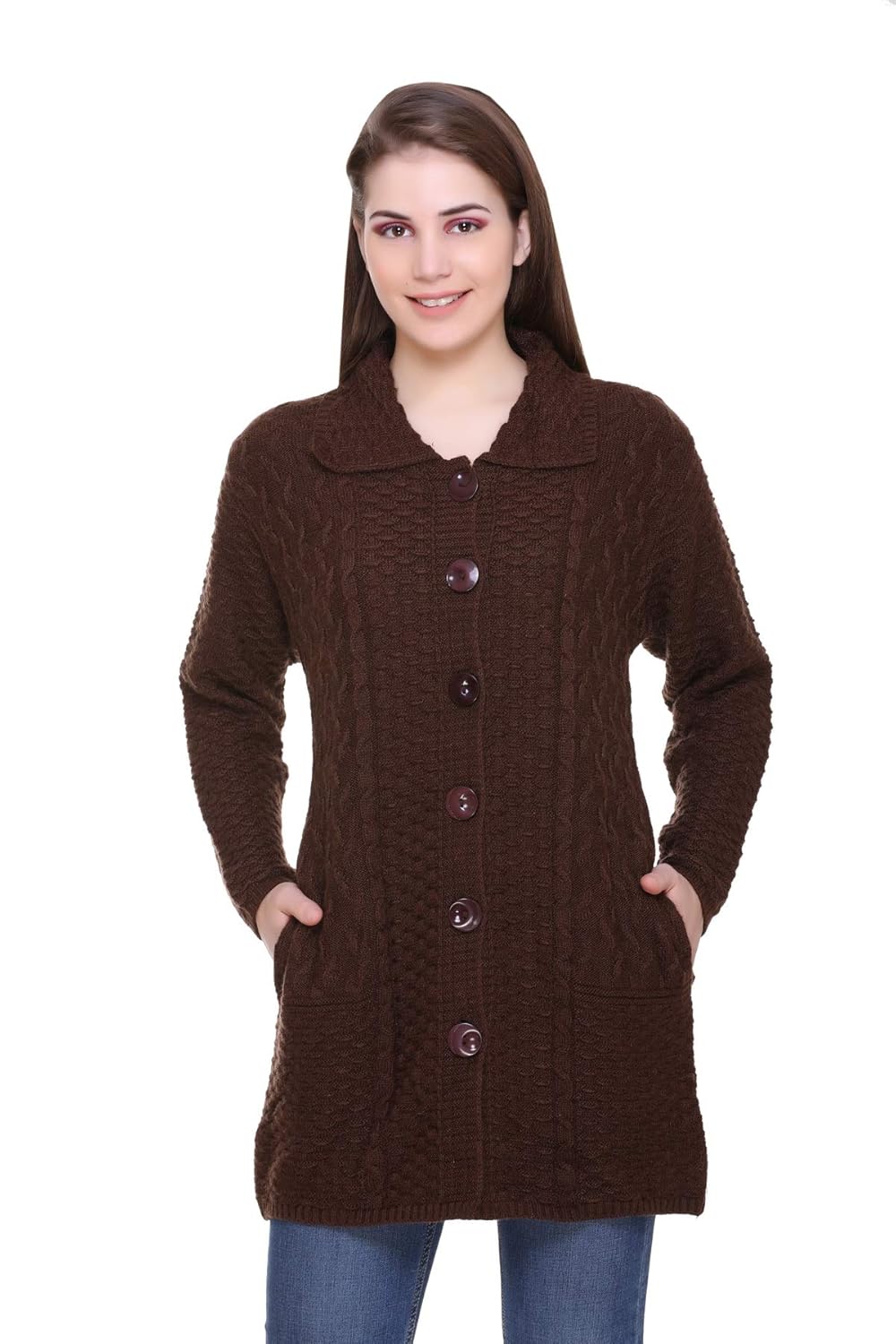 zoravie women's winter woolen coat