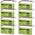BAOBIAN BT18433/BT28433 2.4V 550mAh Ni-Mh BT184342/BT284342 Cordless Phone Battery BT8000/BT8001 BT-6010 BT-8300 BT-1011 BT-1018 BT-1022 CPH-515D CS6209 CS6219 CS6229 DS6301 DS6101 CL80109 (8 Pack)