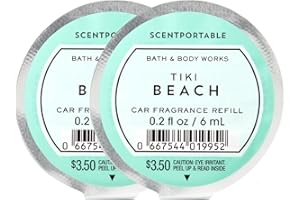 BATH & BODY WORKS Bath and Body Works Scentportable Fragrance Refill Tiki Beach. 2 Set.
