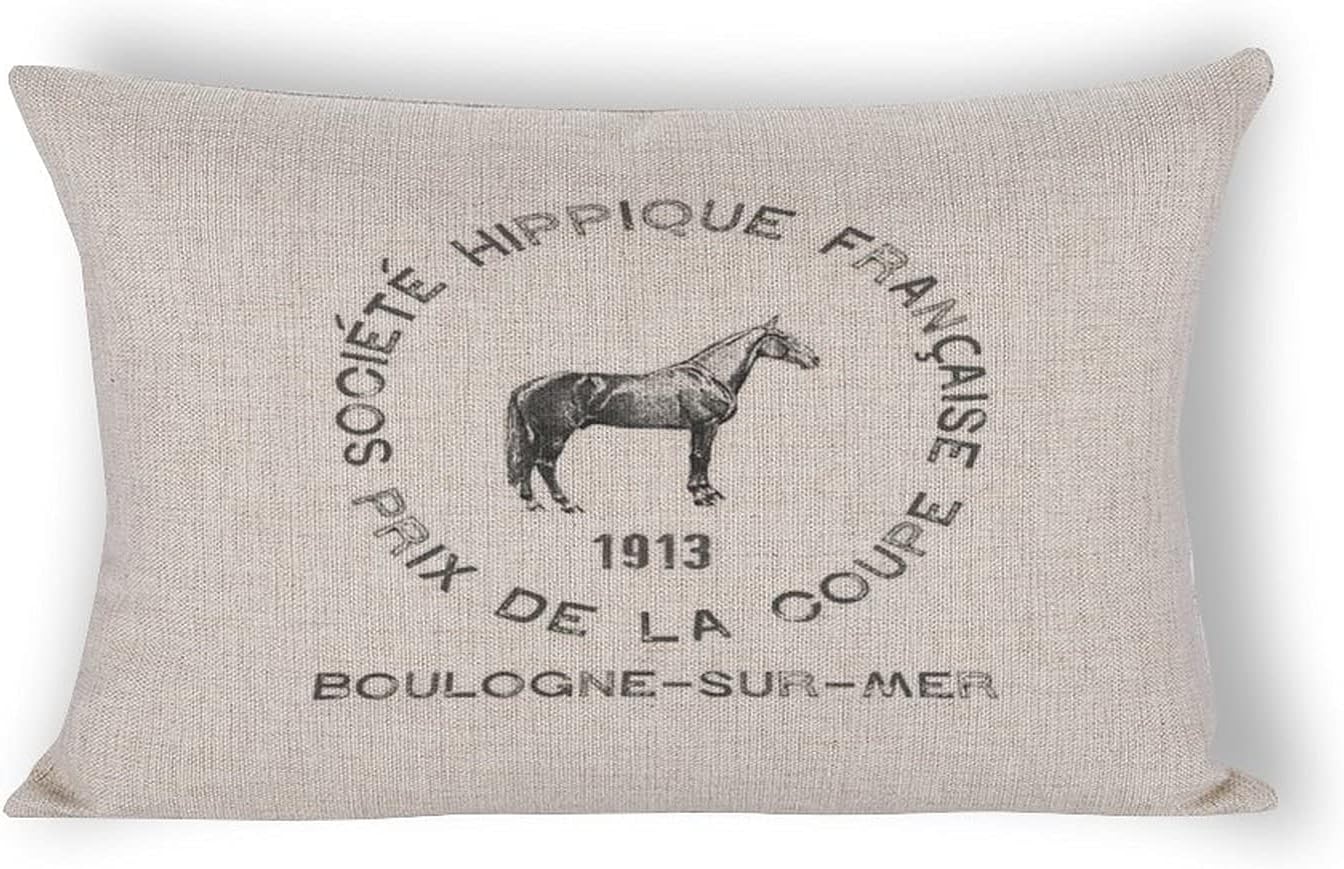 By Unbranded French Farmhouse Decor Farmhouse Style Geometric Pillow Case Lumbar Pillowcase 12×20 inch