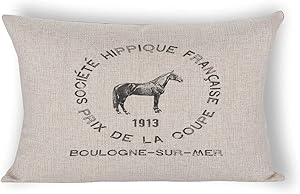 By Unbranded French Farmhouse Decor Farmhouse Style Geometric Pillow Case Lumbar Pillowcase 12×20 inch