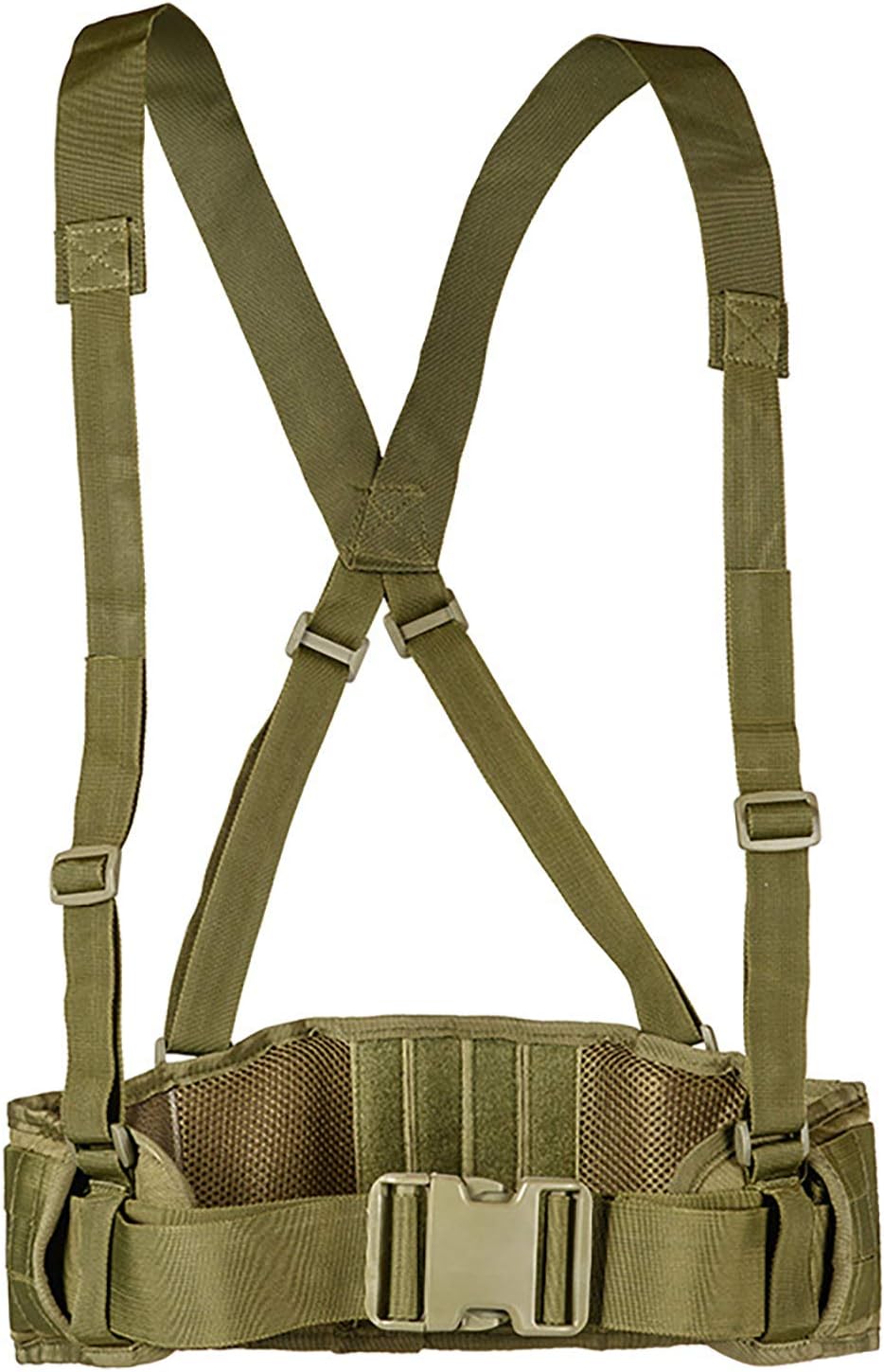 MiLuck Battle Belt Military Tactical Belts for Men Molle Heavy Duty Gun Belt for Shooting War Game Paintball Hunting Sports Outdoor Army Green : Clothing
