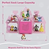 Raweao Metal Shelf for Tonies Figures Pink 43x30cm Wall Mounted view 3
