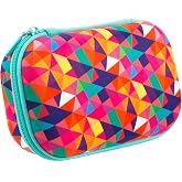 ZIPIT Colorful Pencil Case for Girls, Cute Aesthetic Pencil Box for School | Large capacity hard shell pencil box, machine washable, secure zipper closure, holds 60 pens &amp; pencils, crack-proof material