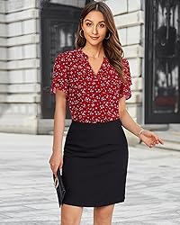 Lotusmile Ladies Blouses and Tops - Dressy, Casual