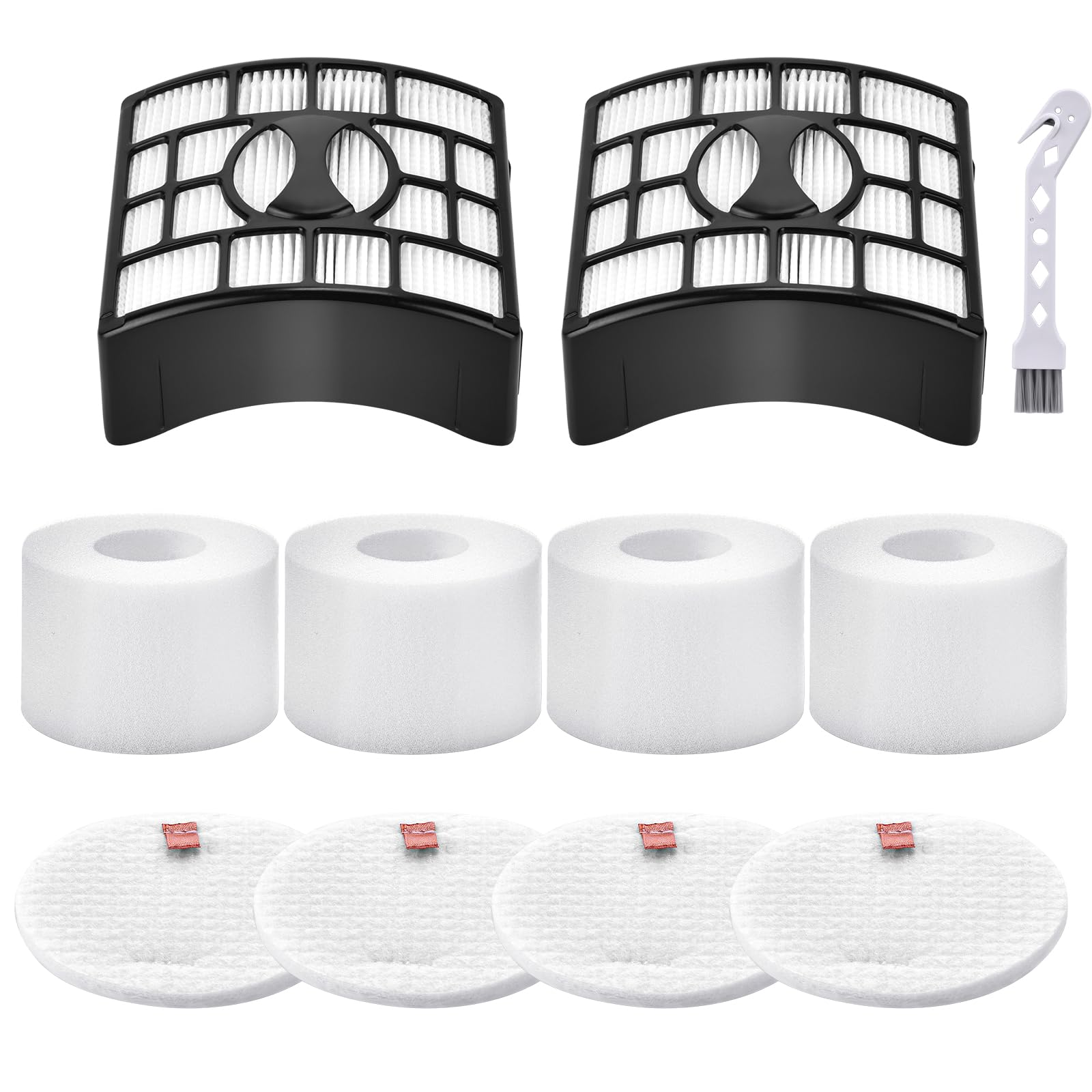 Leadaybetter NV801ukt filter for Shark Rotator Powered Lift Away Speed Vacuum NZ801ukt NV680, NV681, NV682, NV683, NV801uk,NV800, NV801, NV803, UV810 AX910, Compare to Part # XFF680 &XHF680…