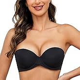 MELENECA Heavy Padded Push Up with Lift Multiway Underwire Strapless Bra for Women