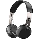 Skullcandy Grind Bluetooth Wireless On-Ear Headphones with Built-In Mic and Remote, 12-Hour Rechargeable Battery, Supreme Sound Audio, Plush Ear Pillows for Comfort