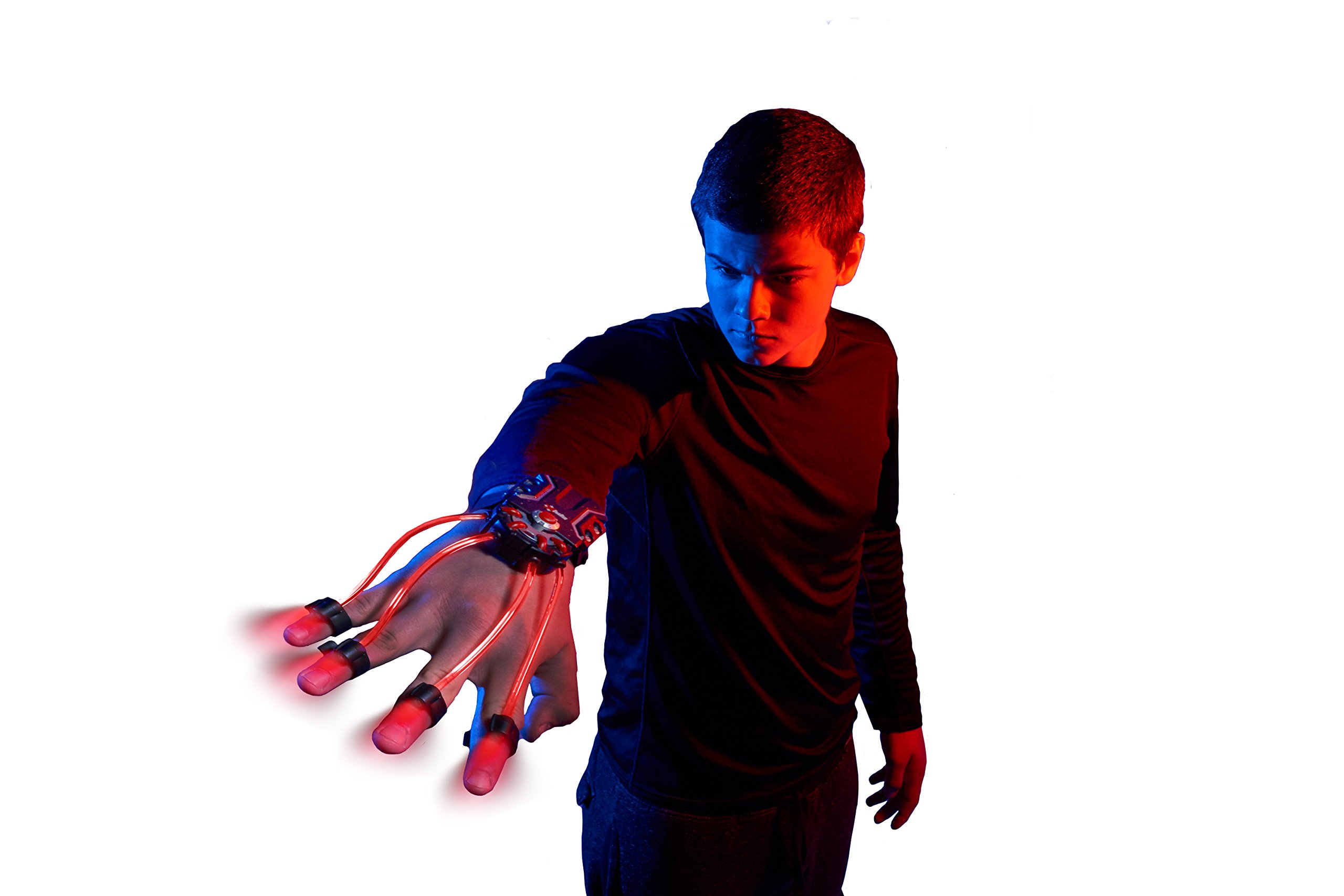 SpyX / Light Hand – LED Light Up Glove Toy for Spy Kids. Cool Flash Light Finger Device to Navigate in The Dark. Elastic LED Spy Toy Gadget for Junior Secret Agent Costumes