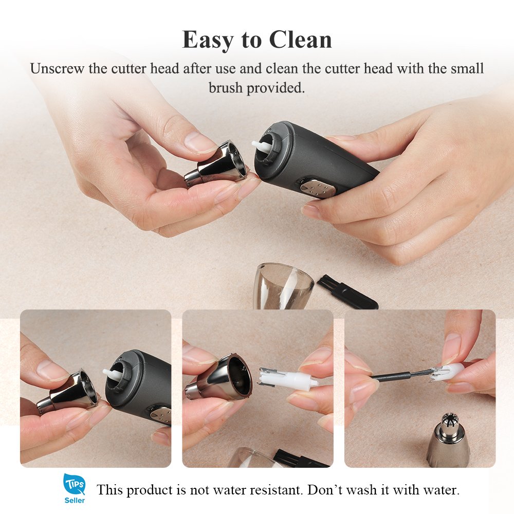 TOUCHBeauty Men\'s Nose Ear Trimmer Hair Personal Groomer with Light AS-0959