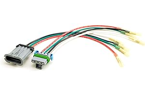 RCPW Auger/Spinner Wire Repair Harness for Buyers SaltDogg SHPE1500, SHPE2000 and More (Male + Female Kit, Auger (4-Pin))
