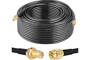 XRDS -RF SMA Cable, SMA Male to SMA Female Cables 100 FT RG58 SMA Extension Cable for SDR Equipment Antenna Ham Radio,3G 4G LTE Antenna,ADS-B,GPS and etc