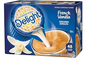 Flavored Liquid Non-Dairy Coffee Creamer, French Vanilla, 0.4375 Oz Cup, 48/box