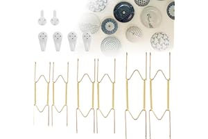 6 Pack Wire Wall Plate Hangers, 6/8/10 Inch Decorative Plate Holders, Invisible Dish Display Wall Plate Hooks Home Decoration