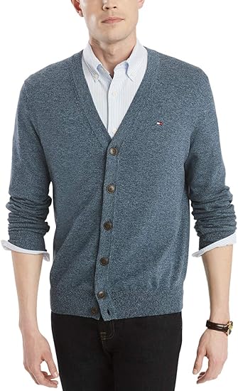 Amazon Tommy Hilfiger メンズ コットンカーディガン セーター カーディガン 通販