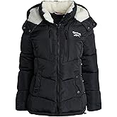Reebok Womens Puffer Jacket - Heavyweight Puffer Coat with Faux Fur Trim Hood - Outerwear Down Winter Jackets for Women