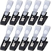 HINZIC 10pcs Plastic Garden Flag Clips Anti-Wind Flag Stoppers for Small Flags Pole