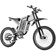 Freego Electric Motorcycle Bike for Adults Teen, X2 Electric Dirt Bike 6000W(Peak) Motor 60V/30Ah Removable Battery, 50MPH Off Road Electric Mountain Bike, 19" x2 MTB Tire Full Suspension
