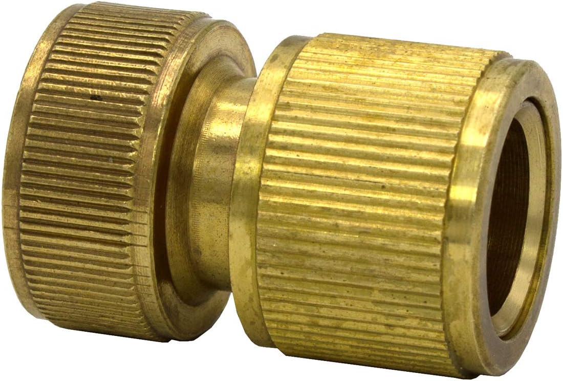 VARIOSAN Plug System Tap Connector with Hose Coupling 13118 3/4 Inch Internal Thread Untreated Brass, Gold, Klein