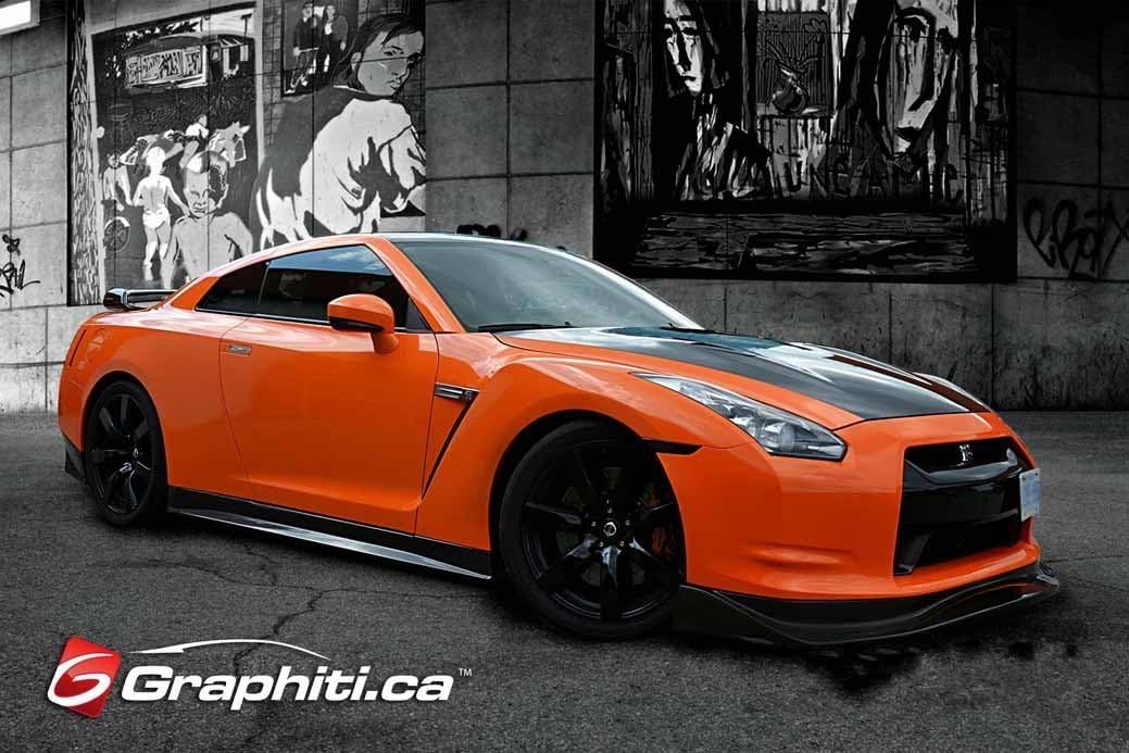 TST INNOPRINT CO Nissan GTR White Sunset Car Silk Poster 36x24 Inches