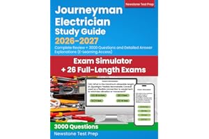Journeyman Electrician Study Guide 2026-2027: Complete Review + 3000 Questions and Detailed Answer Explanations (E-Learning Access)
