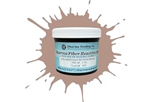 DHARMA TRADING CO Dharma Fiber Reactive Procion Dye - The #1 Dye for Tie-Dye & Ice Dye. Vibrant, Permanent Colors Trusted by Professionals & Hobbyists Since 1969 (Shiitake Mushroom PR178, 2 oz.)