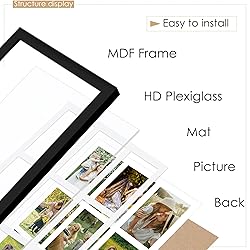 DUENPY 13x19 Collage Picture Frame 4x6 Picture