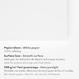 Clairefontaine Paint'ON Multi-Technique White A4 250gsm 25 Sheets view 3