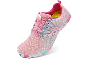 Scurtain Unisex Mens Womens Athletic Hiking Water Shoes Quick Dry Barefoot Aqua Shoes Swim Shoes Beach Shoes with Drainage