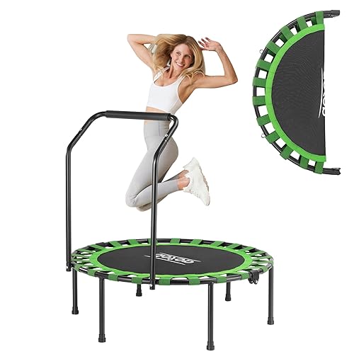 AOTOB 40” Fitness Trampoline for Adult, Max Load 450 LBS Foldable