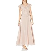 J Kara Womens Petite Short Sleeve Long All Over Beaded DressSpecial Occasion Dress