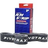 PIVOTRAX Motorcycle Rim Strip (2 Pack) &ndash; Size :12" 14" 16" 17" 18" 19" 20" 21" Durable Rubber Rim Tape with Valve Stem Hole, Tube Protection, Compatible with E-Bike Dirt Bike