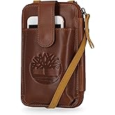 Timberland Women's RFID Leather Phone Crossbody Wallet Bag