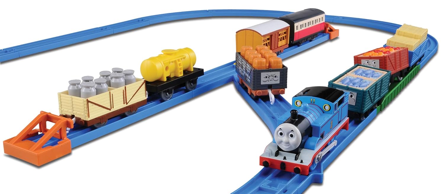 Takara Tomy Tomica PraRail Thomas & Friends Train Freight Loading Set