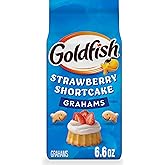 Goldfish Grahams Strawberry Shortcake Flavored Baked Snack Crackers, 6.6 Oz Bag