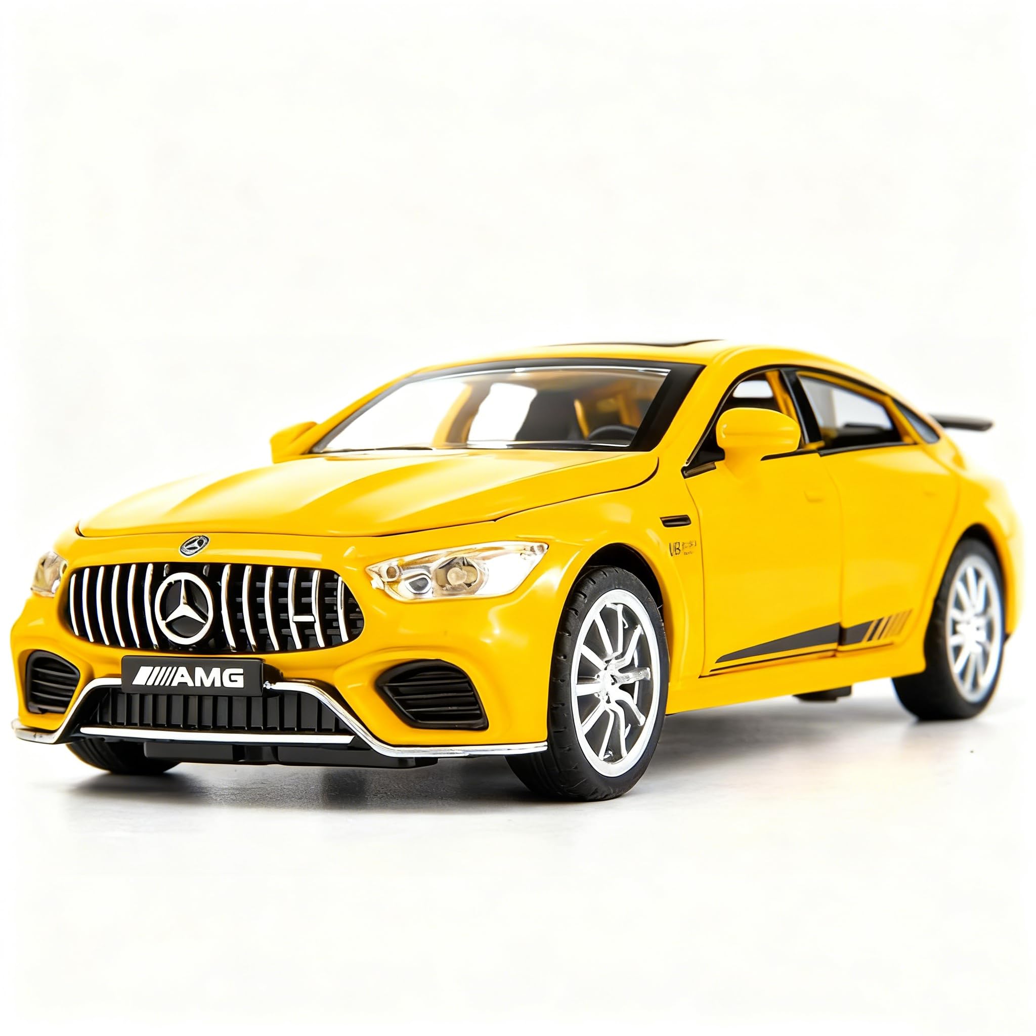TGRCM-CZ 1/32 Diecast Car Compatible with Benz AMG GT63 Model Car Pull Back with Sound and Light Toy Car for Boys Girls Adult Gift(Yellow) — image 1