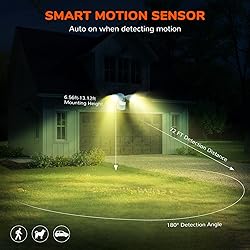 JJC LED Outdoor Security Lights Motion Sensor Flood
