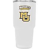R and R Imports Marquette Golden Eagles 24 oz White Insulated Stainless Steel Tumbler Officially Licensed Collegiate Product