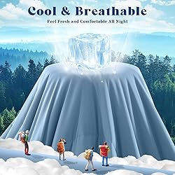 FineMay Cooling Comforter King Size, Double-Sided