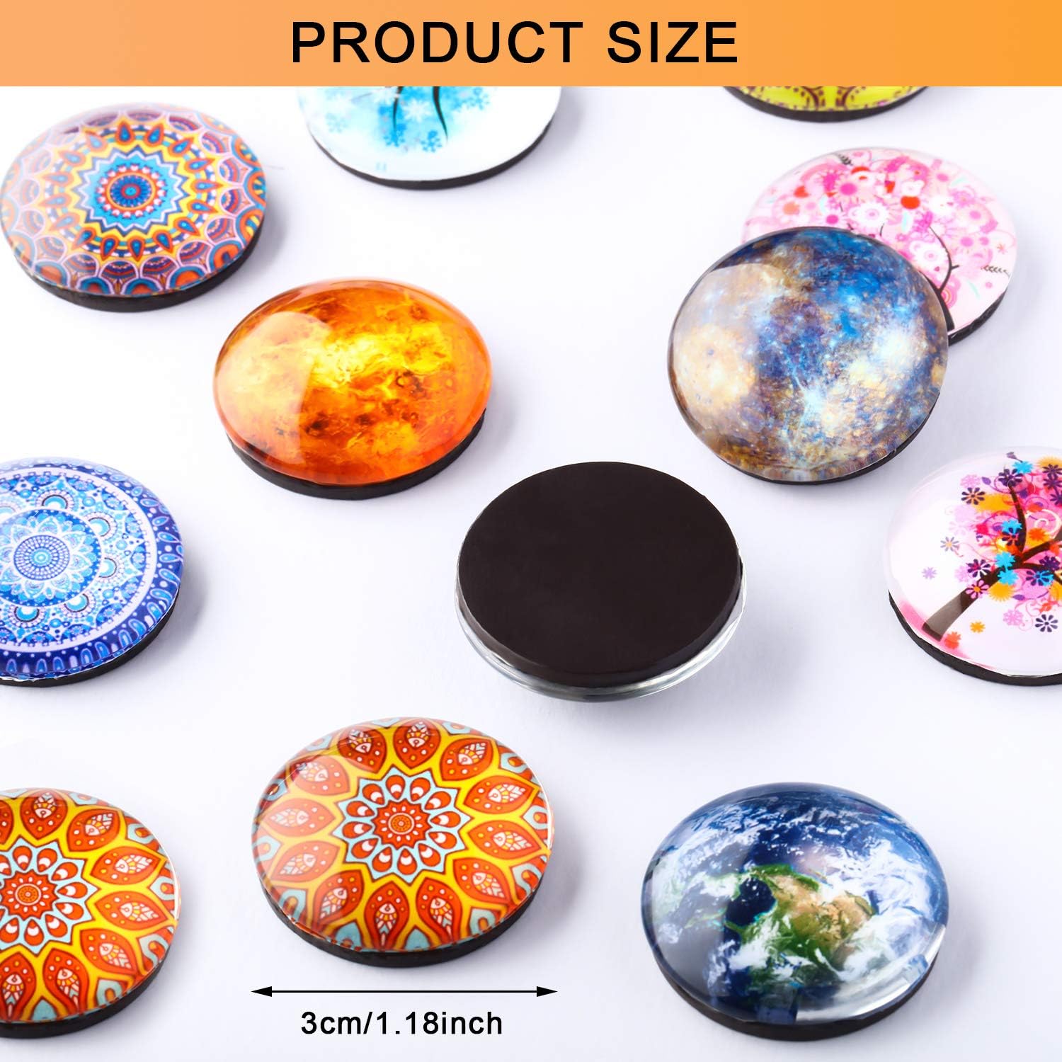 Magnetini Frigo Decorativi | 6 Pezzi | Forma Mongolfiera | Resina | 7x5cm - Foto 7