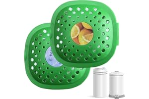 EVA&EVE 2 Pack Stick On Air Freshener for Trash/Garbage Can,Natural Lemon&Lavender Scent Activated Charcoal Odor Eliminator for Indoor Kitchen Trash/Garbage Can, Wardrobe/Closet/Shoe Air Freshener