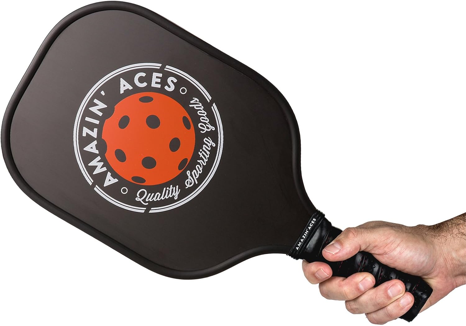 Amazin' Aces Pickleball Paddle Set | Pickleball Set Includes Two Graphite Pickleball Paddles + Four Balls + One Mesh Carry Bag | Premium Rackets Graphite Face & Polymer Honeycomb Core : Sports & Outdoors